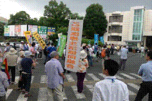 ▲滋賀県から京都府への引継ぎ集会